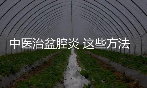 中医治盆腔炎 这些方法告别盆腔炎