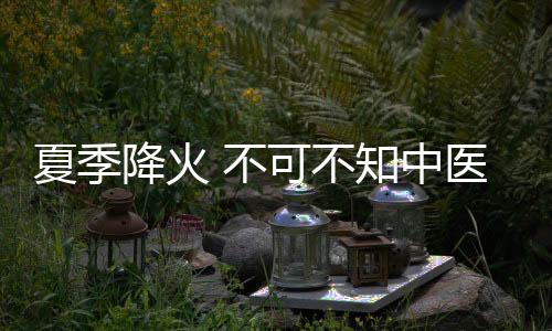 夏季降火 不可不知中医食疗方