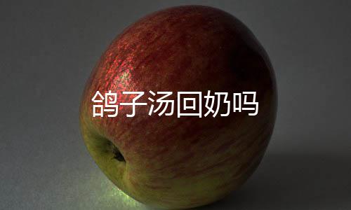 鸽子汤回奶吗